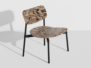 FROMME - Stackable Alpi wooden easy chair by Petite Friture - view 3